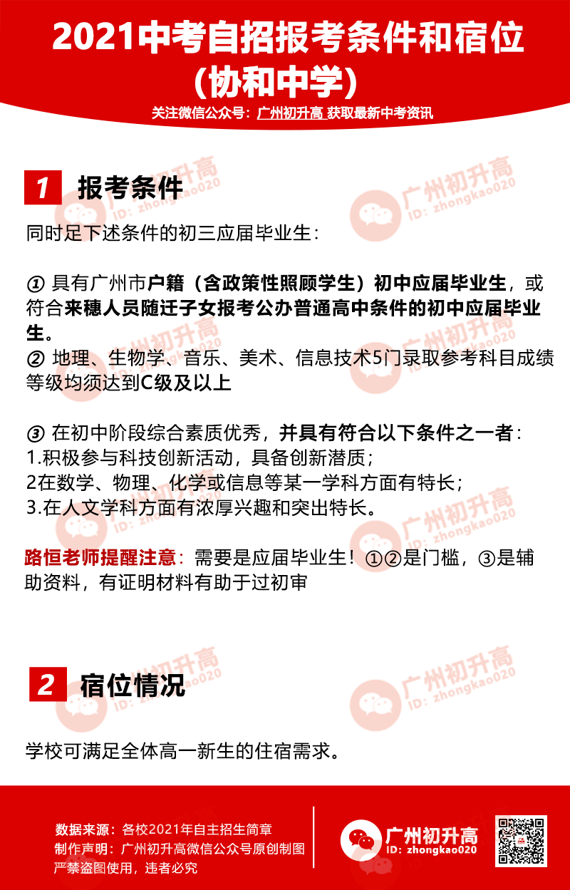 2021年進入廣州中考正式改革期,不過示範性高中自主招生還是比例不超