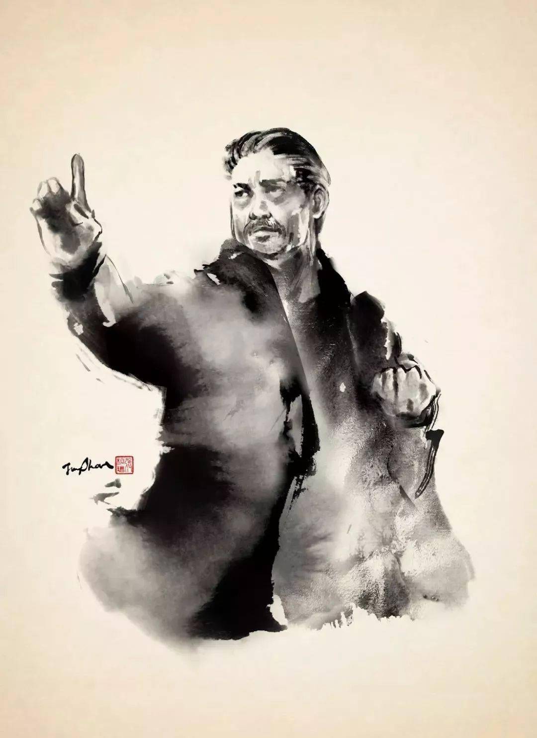 一个美女职员给马云画海报火遍全网她用霸气武侠水墨惊艳世界老外看后