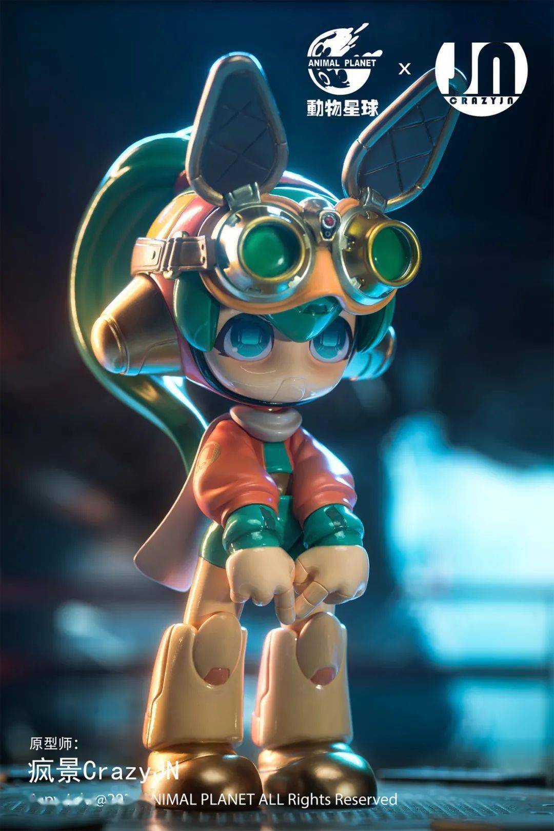 动物星球x疯景CrazyJN TOPUPU机器人，太可爱了怎么办！