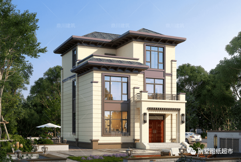 4款小户型农村别墅都是新中式风格小开间这么建舒适实用