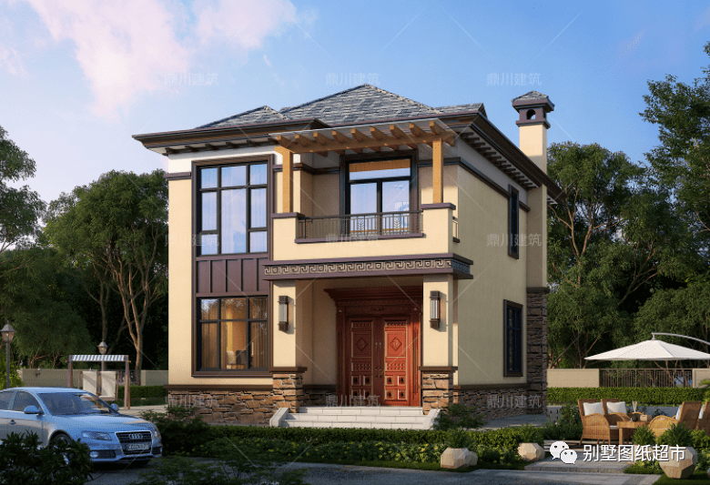 4款小户型农村别墅,都是新中式风格,小开间这么建舒适实用_卧室_卫生