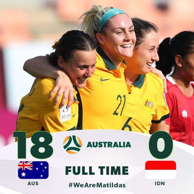 印尼|“毫无人性”！澳大利亚女足18-0狂胜印尼女足