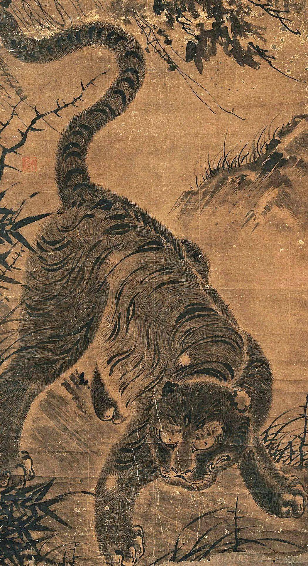 汪映雪:虎虎生威 纸上雄风——漫谈中国历代虎画_猛虎_古代_朱端