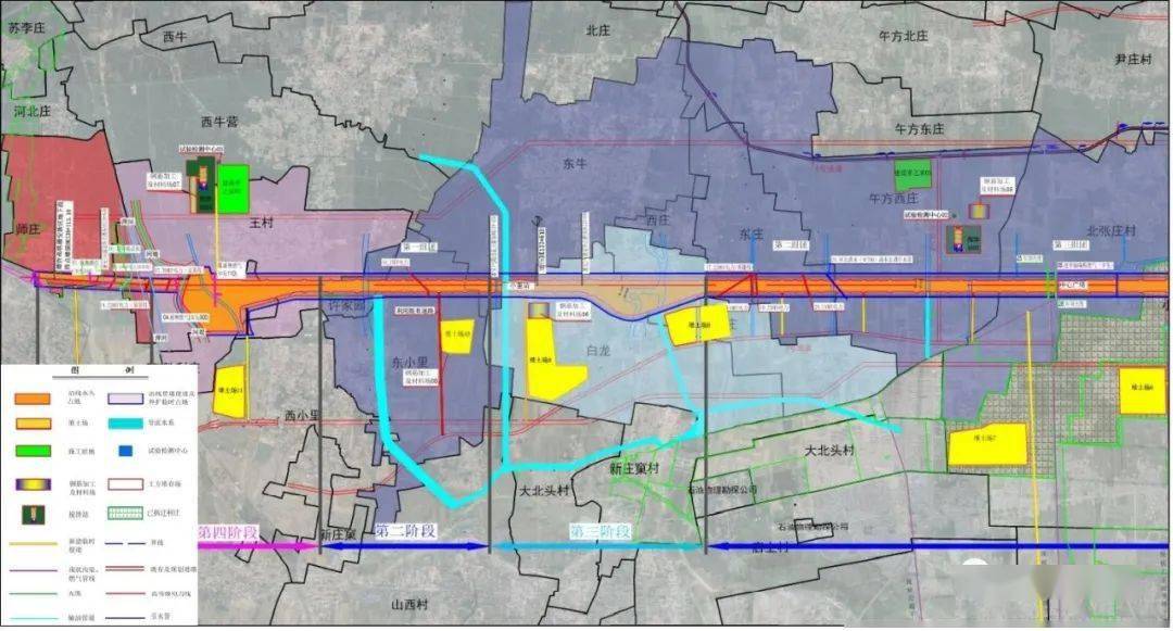 雄安东西轴线图中的村庄都要拆