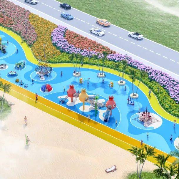 威海南海新区再添网红打卡地,19万株郁金香今年5月花开成海_广场_公园_海景