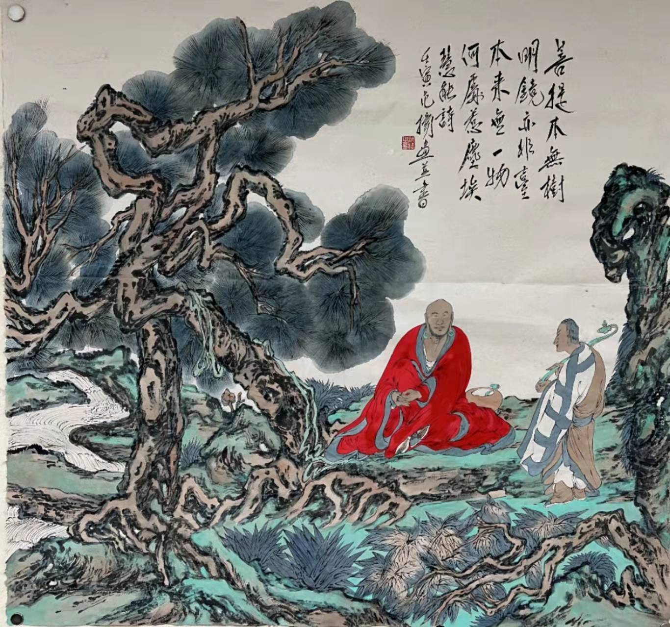 六祖慧能大师|范扬开年开画笔 慧能诗画诗禅意