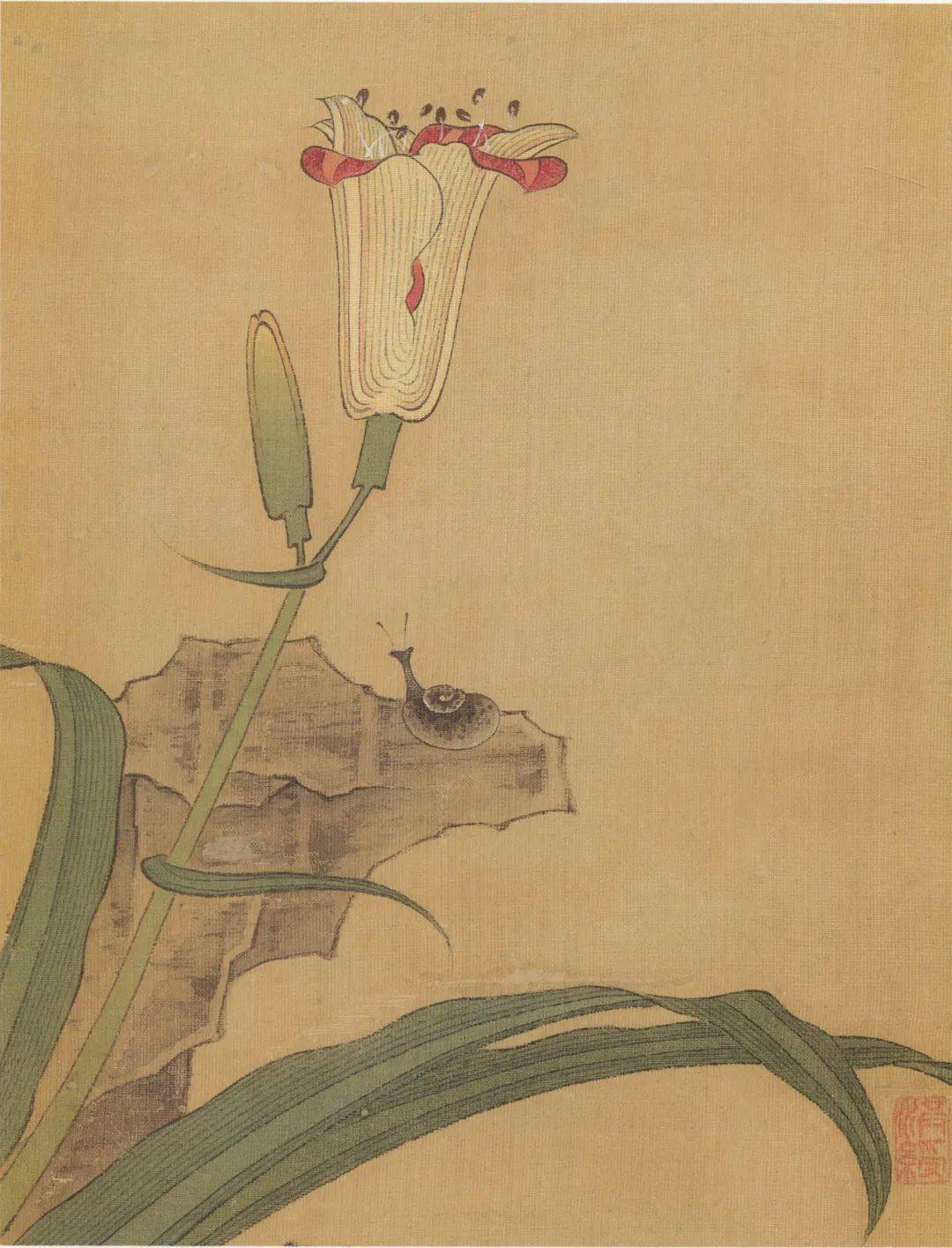 陈洪绶花鸟,古拙,古艳_郭关_作品_古琴