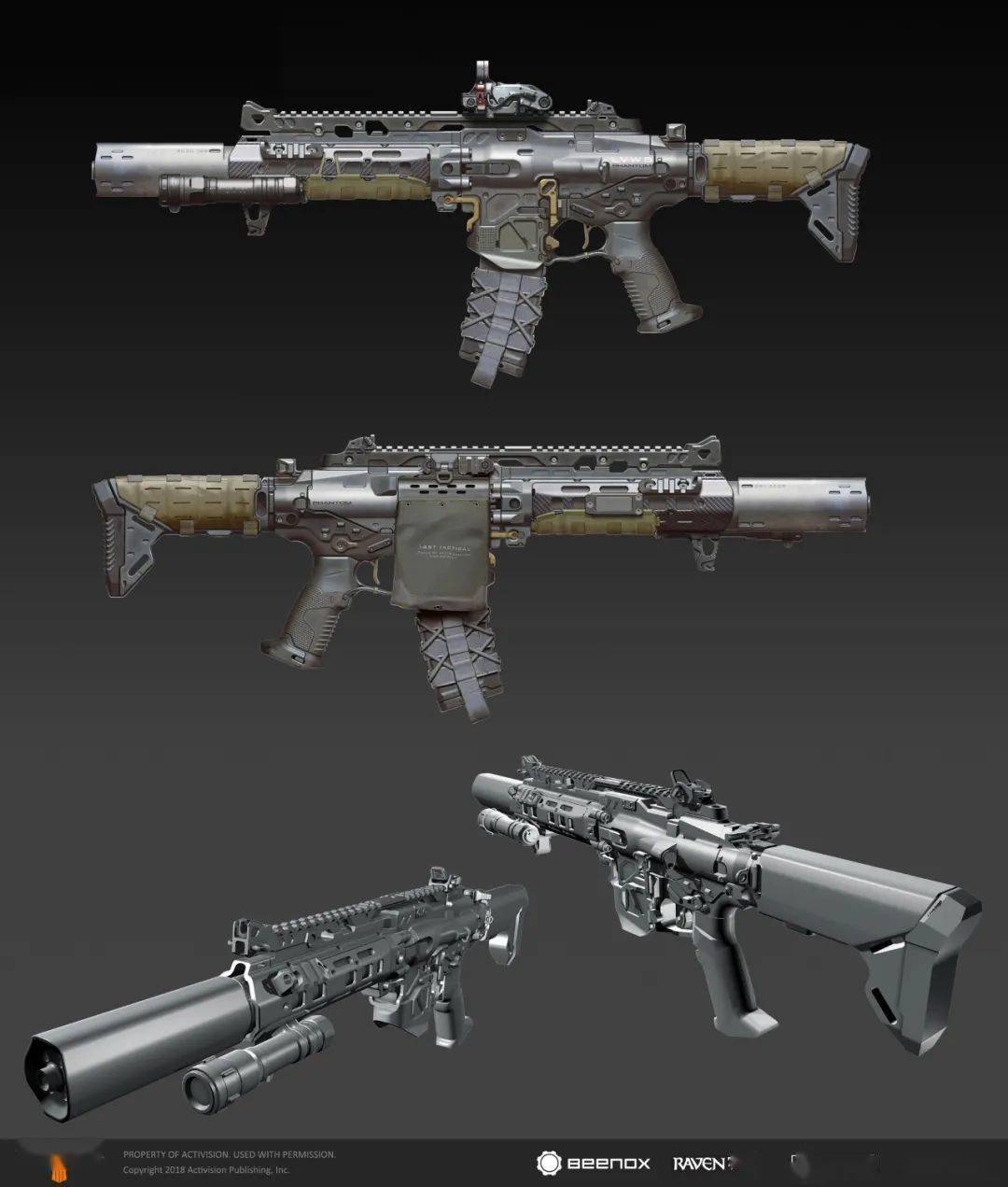 参考枪械设计收藏不亏rickzeng作品分享7game