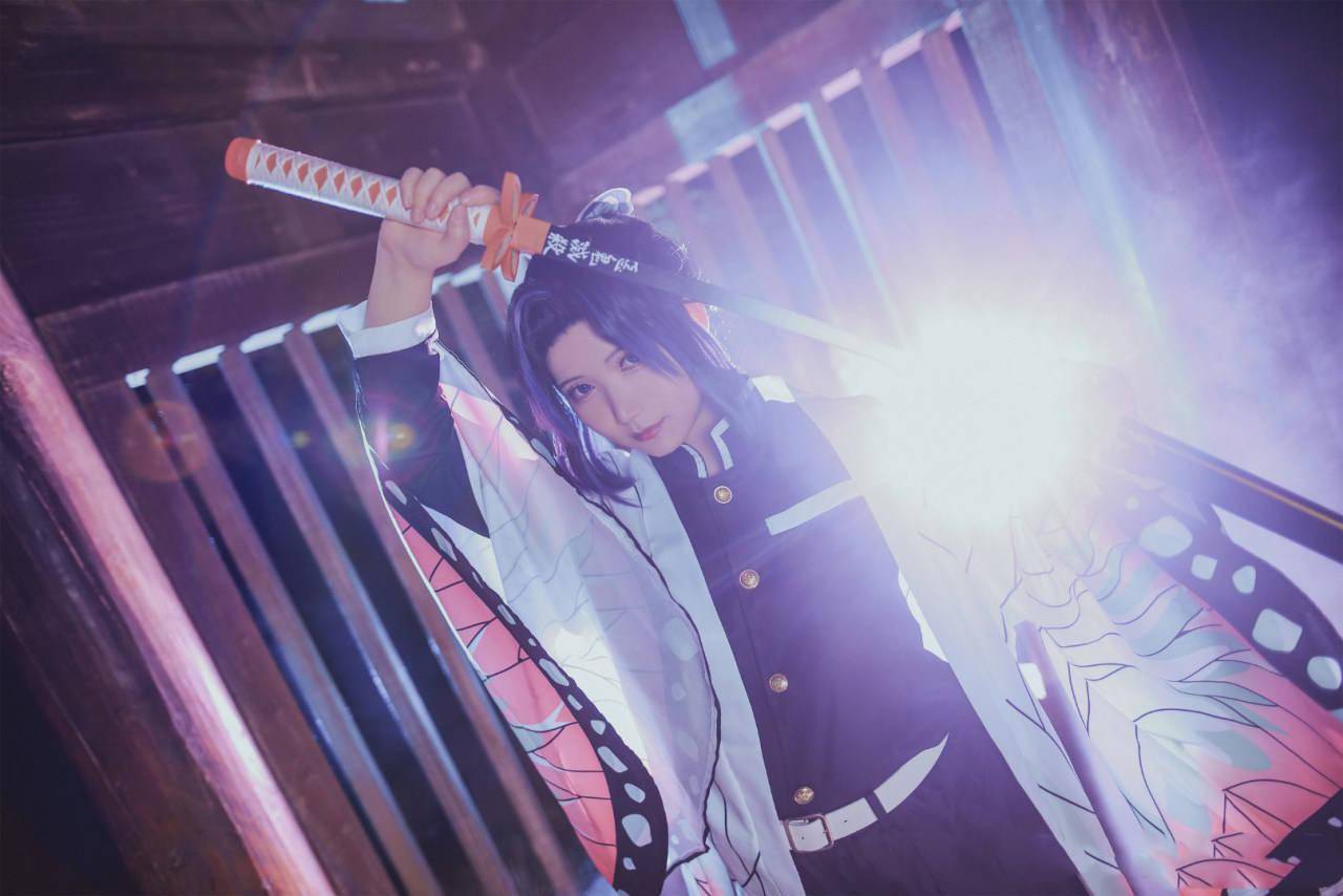 图片|《鬼灭之刃》蝴蝶忍cosplay