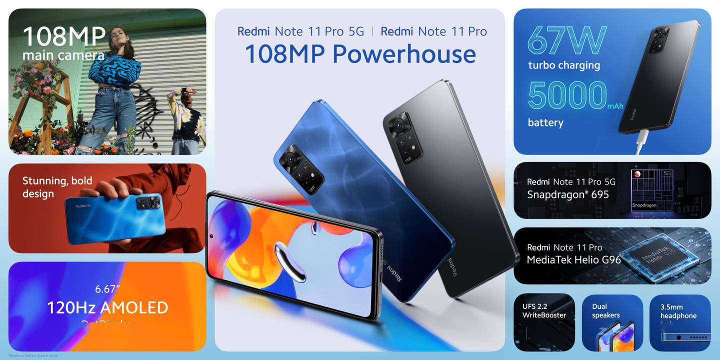 Redmi Note11 Pro / Pro 5G 海外发布