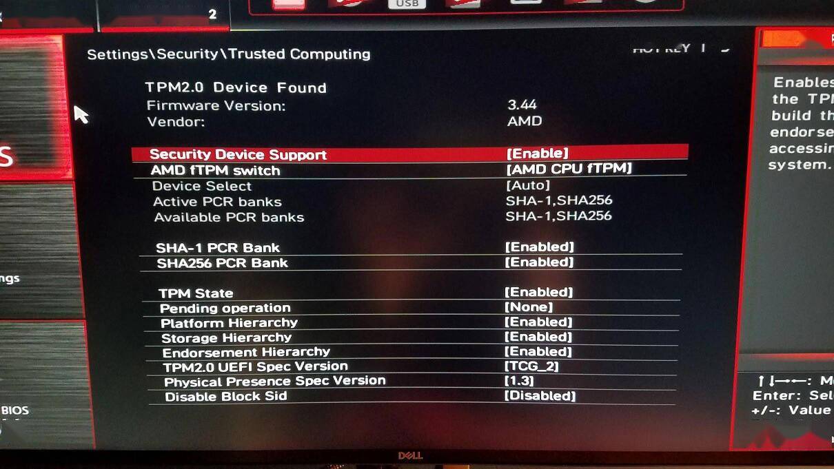 AMD 芯片启用 fTPM，会导致 Win11 性能明显下降