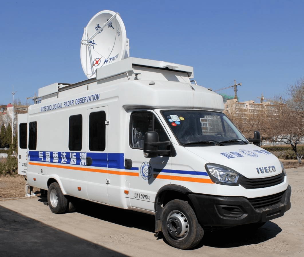 车载x波段双偏振天气雷达.张家口市气象局供图