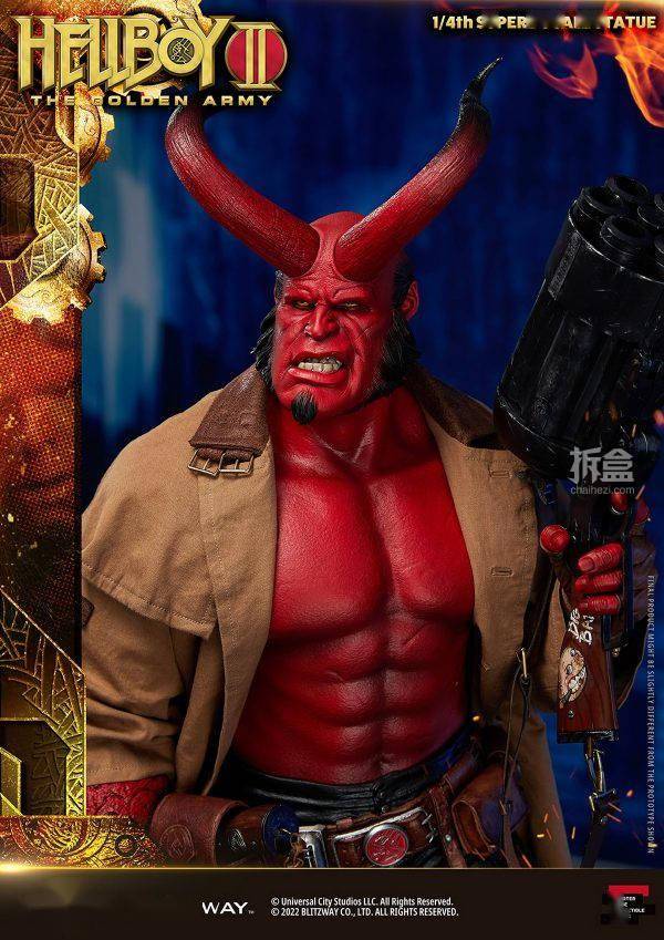 blitzway hellboy ii golden army 黄金军团地狱男爵 1/4雕像