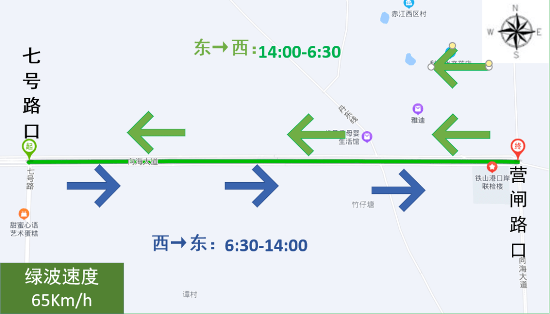 北海向海大道路线图图片