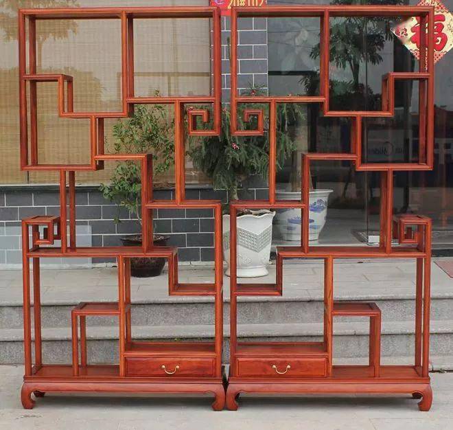 100款精品红木博古架,真是美腻了!_多宝格_几何形_形式