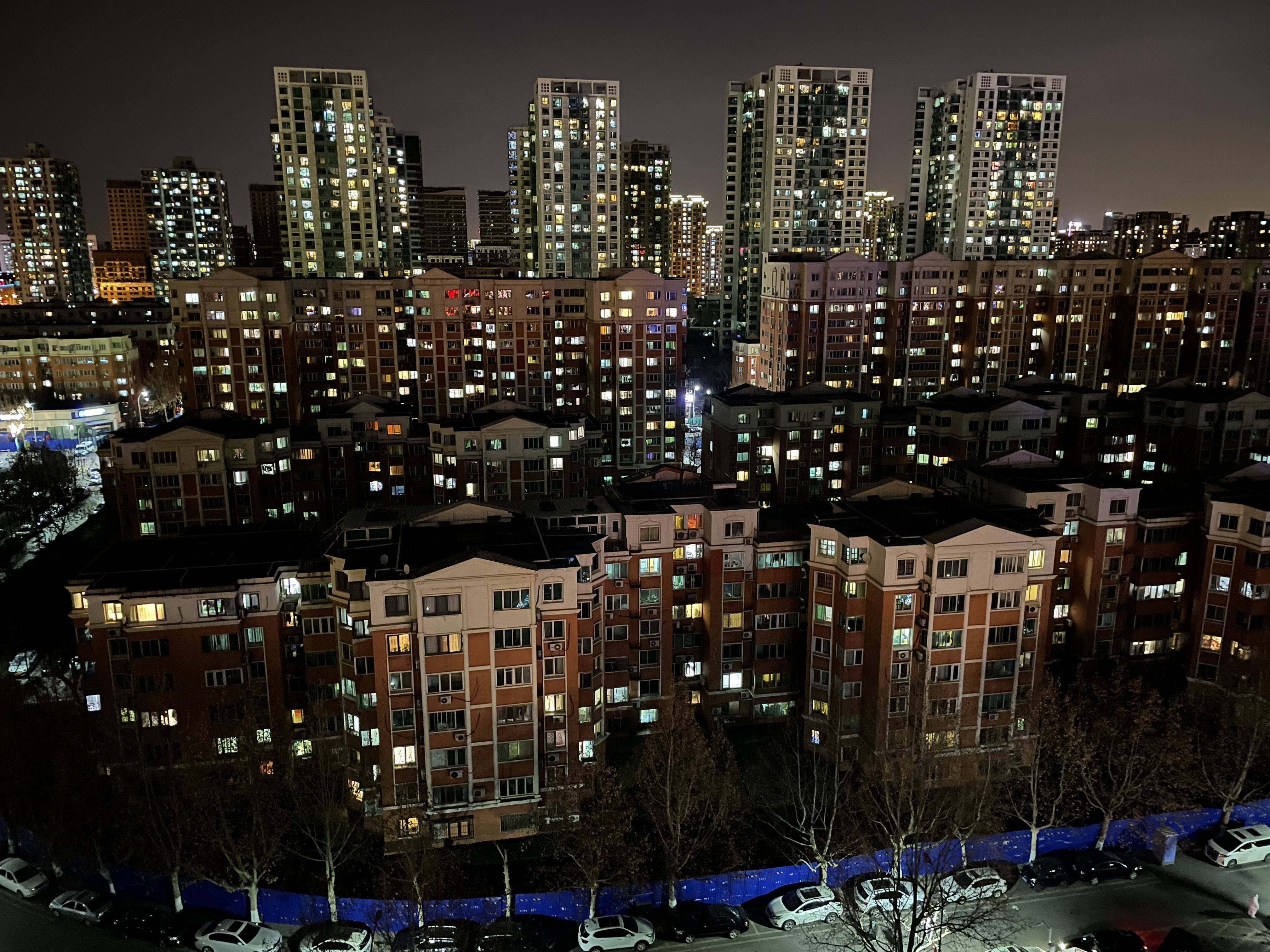 北京小区夜景图片