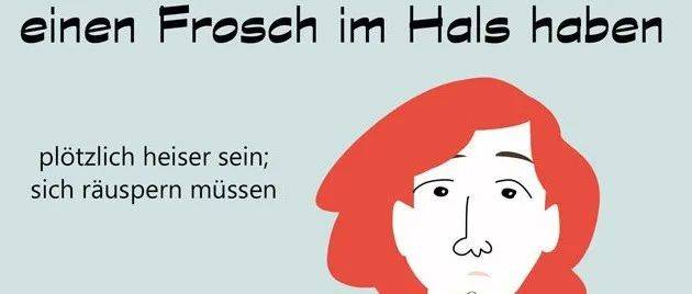 Einen Frosch Im Hals Haben www.sohu.com