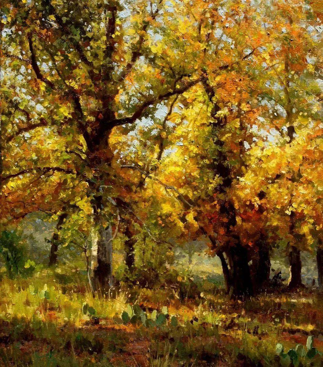 这风景油画的质感画得太牛了!服气!妥妥的大神,张张精品!让人无法抗拒