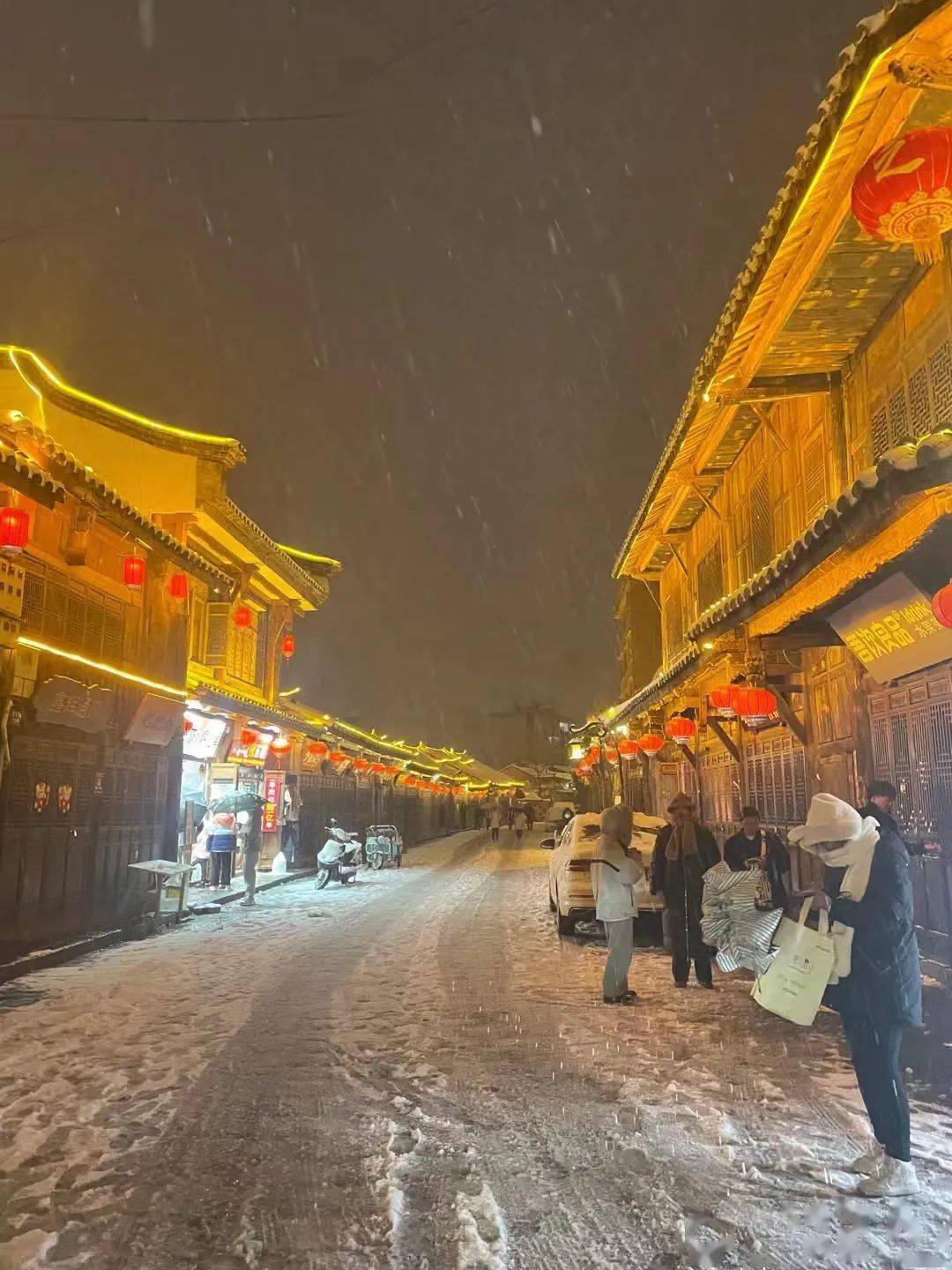 会泽公园雪景图片