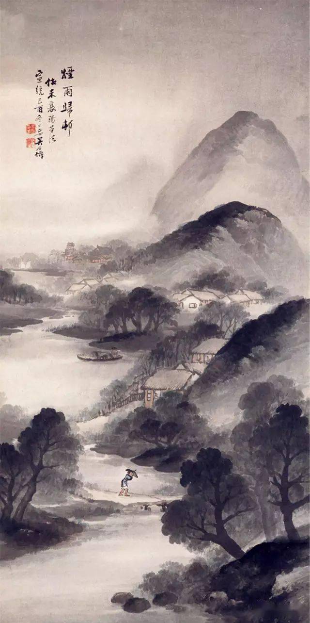 书画欣赏精于山水烟雨之法的吴石仙