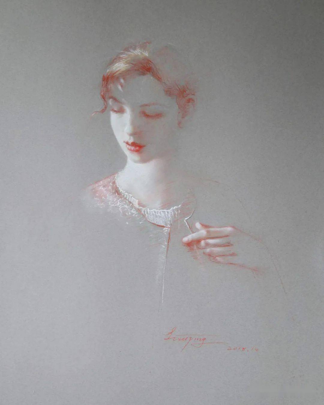 首届油粉画展获奖画家专题唯美极致李旭萍作品欣赏粉画