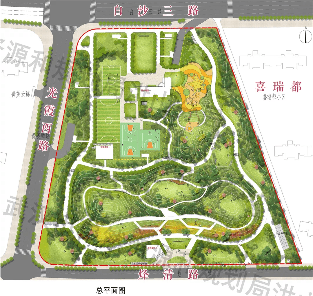 張家灣人民公園項目批前公示_建設_廣場區_停車位