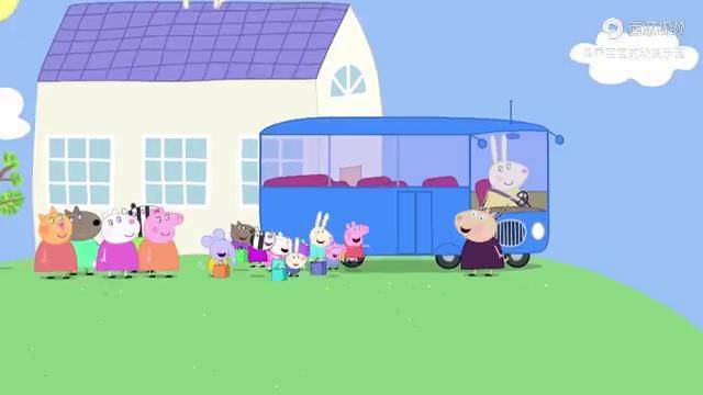 小猪佩奇2:小朋友们要出去玩,排队上校车,旅行途中超有趣!