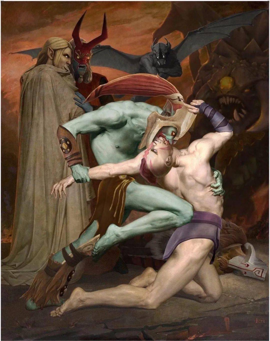 原型|这个小姐姐算是把DOTA2和世界名画玩透了