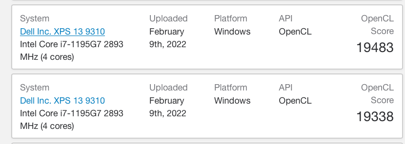英特尔 i7-1280P 核显跑分出炉，LPDDR5-5200 内存加持