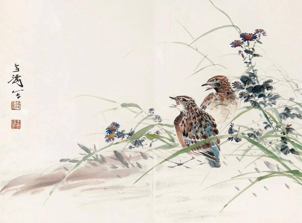 历代名家画鹌鹑四季平安