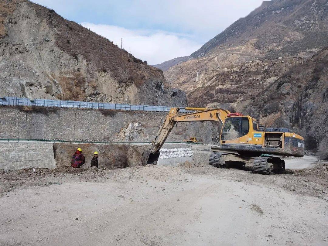国道544线九寨沟县双河至县城段公路改建工程节后全面复工复产