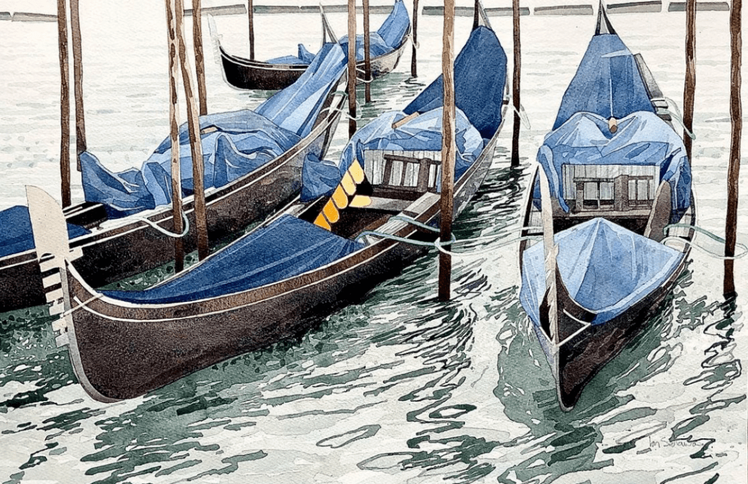 英国水彩画家levkaplan作品欣赏一