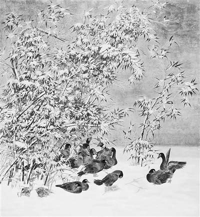 国画|风雪又一程（国画） 宋延生