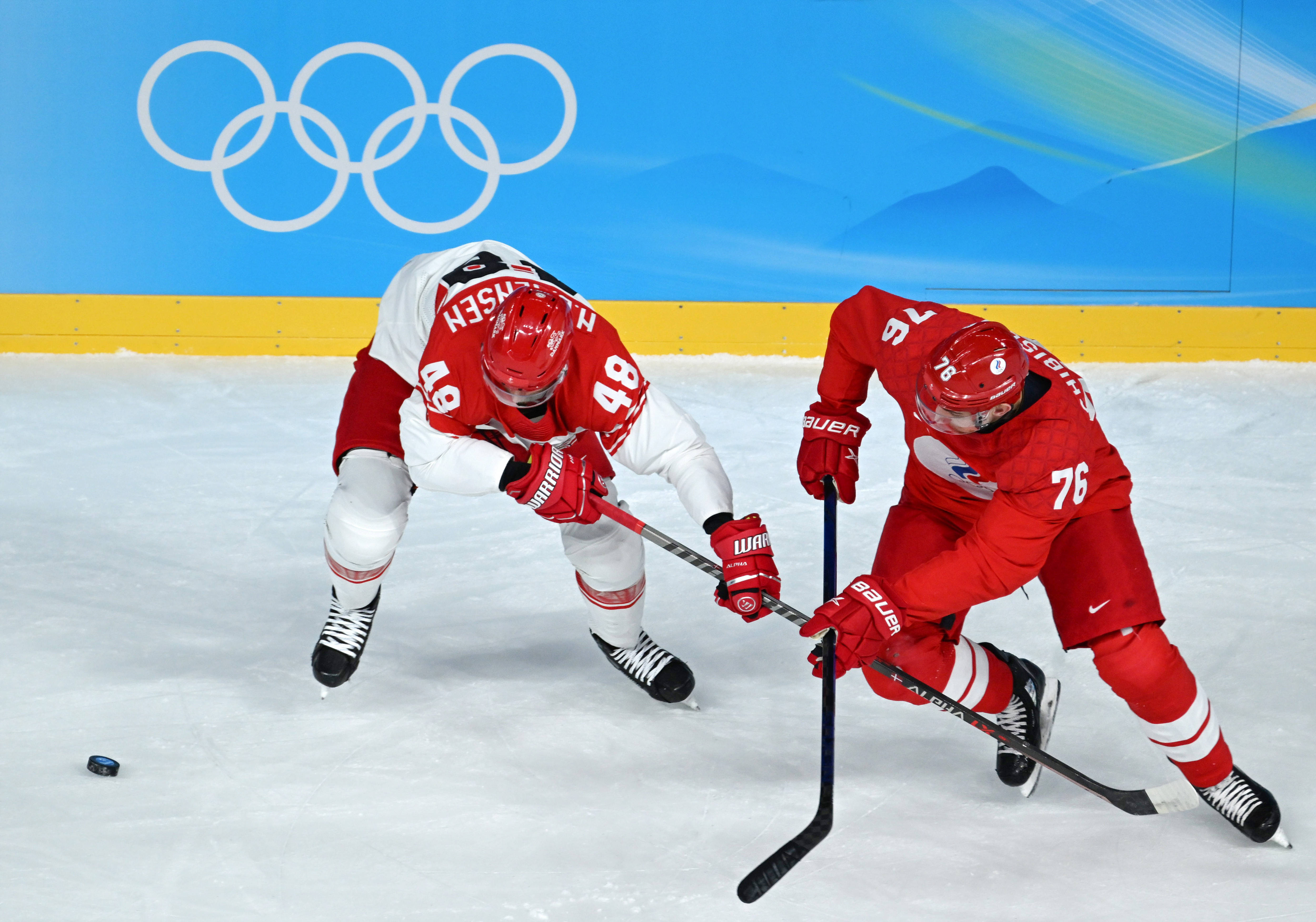 俄罗斯奥委会|冰球——男子四分之一决赛：俄罗斯奥委会队胜丹麦队