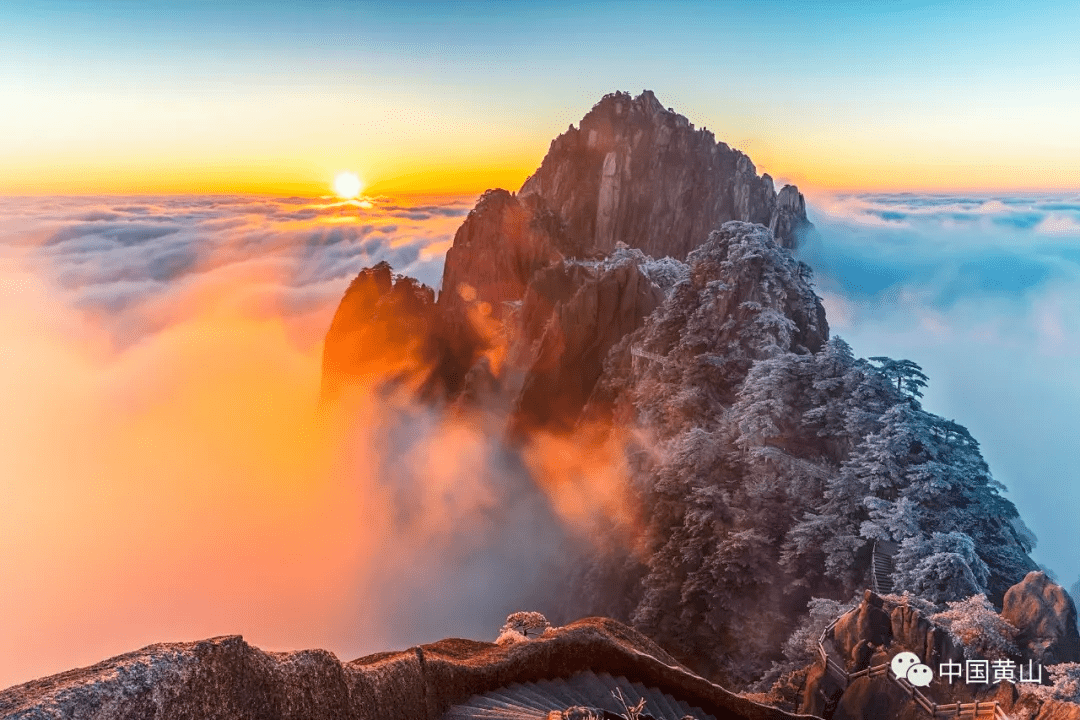 【赏雪还得来黄山】玉屏之冬_迎客松_白雪_大雪