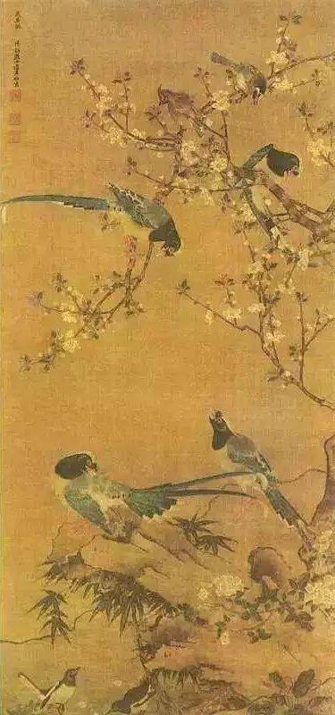 5cm今天奉上国画大师的报喜图