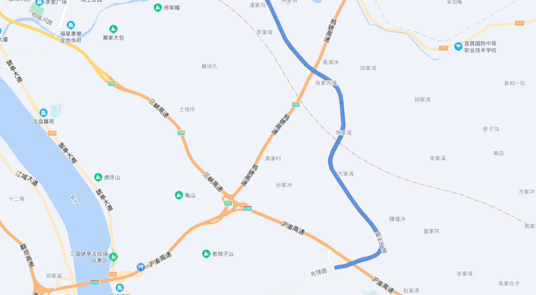 峡州大道快速路节点施工期间