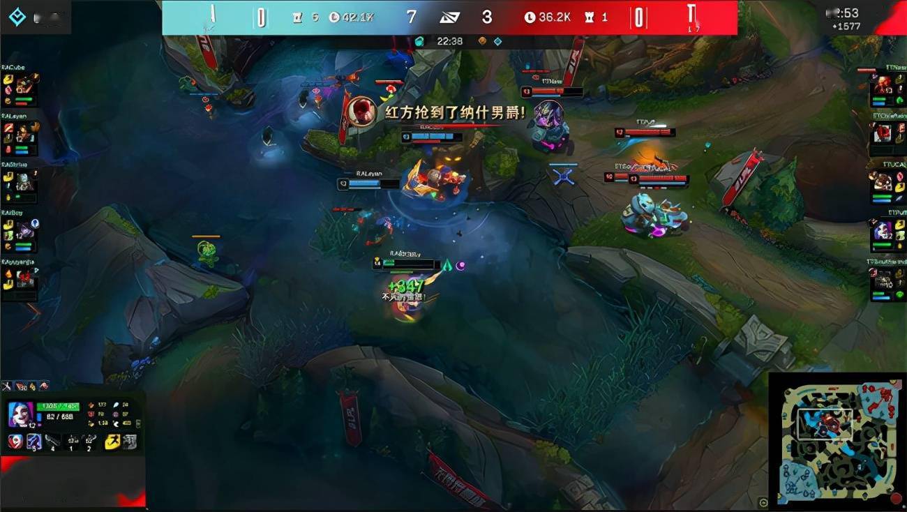 双方|LOL-LPL：iBoy厄斐琉斯盲视野天秀走位，RA让一追二2-1战胜TT