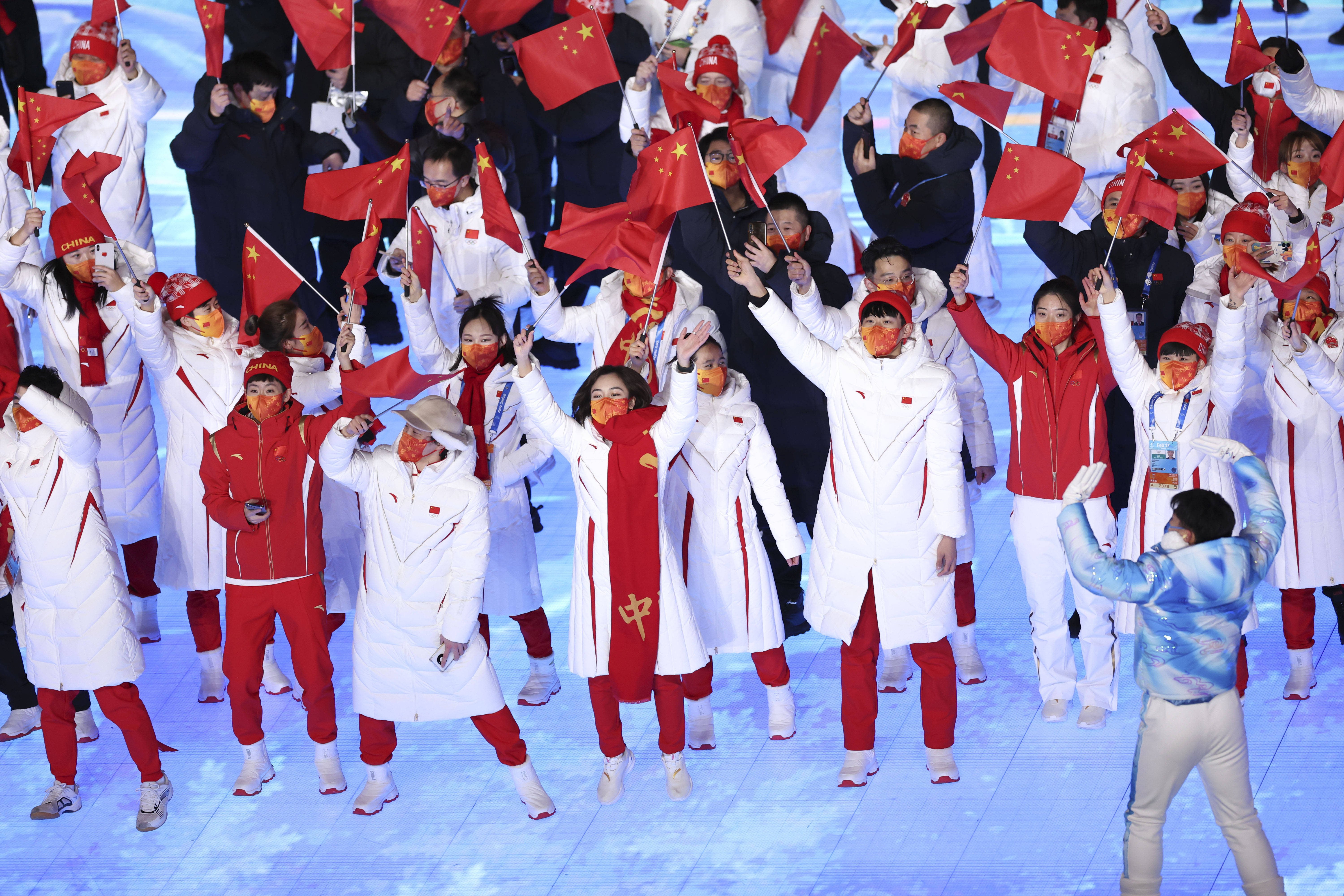 冬奥会代表团服装图片