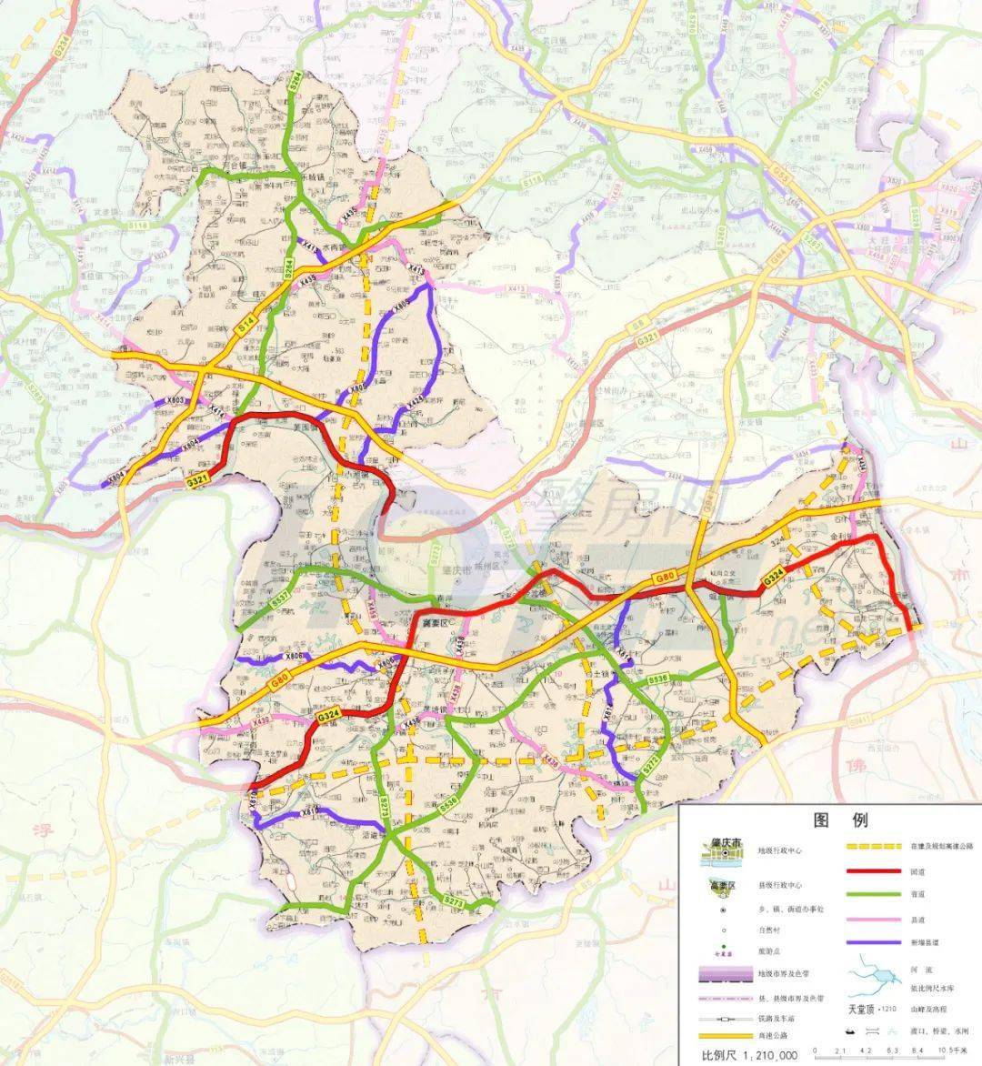 高要南岸地图高清全图图片