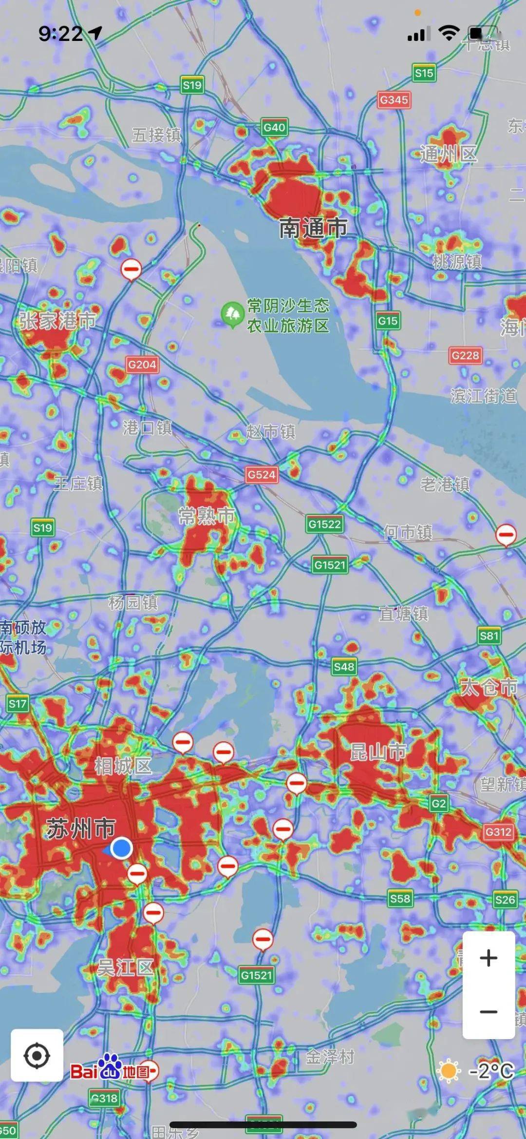 热力图:南通pk苏州及其差距