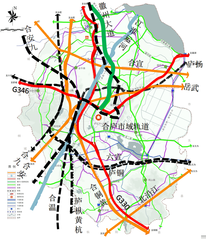 合庐铜城际铁路线路图图片