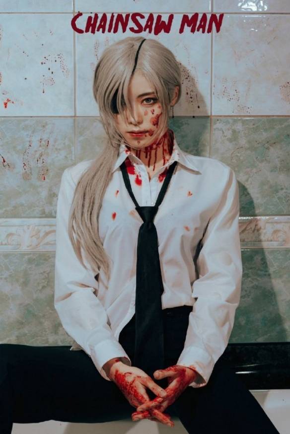 帅绝a爆又护短日本小姐姐cos电锯人光熙