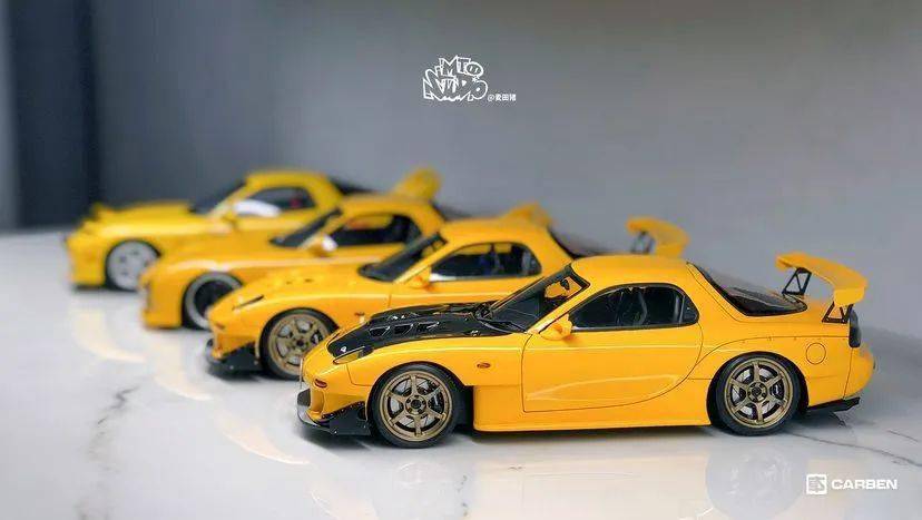 「头文字d」ig 1/18 高桥启介fd后期改装做例