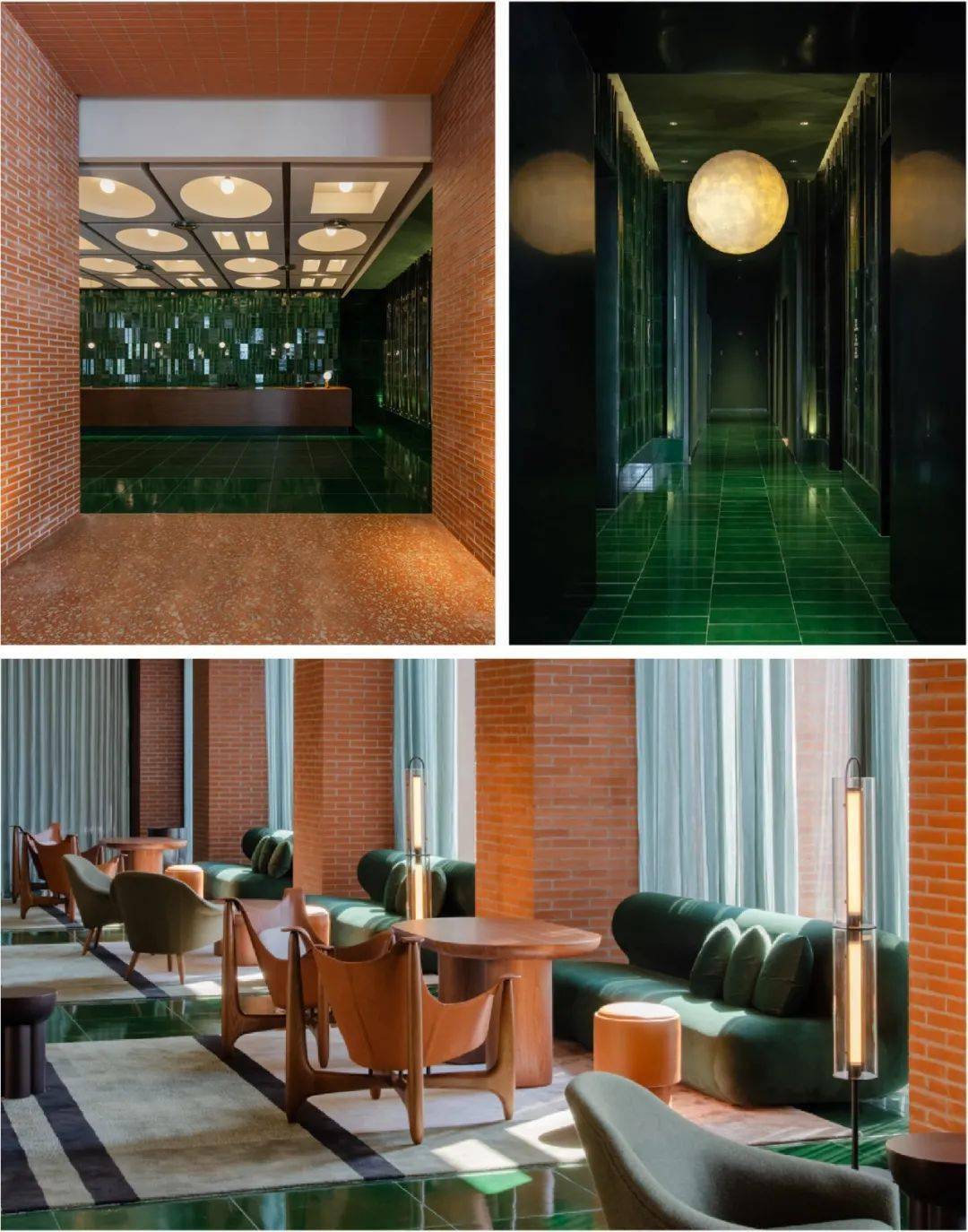 reception and lounge areas 接待处及休息区餐厅和健身中心以钴着色