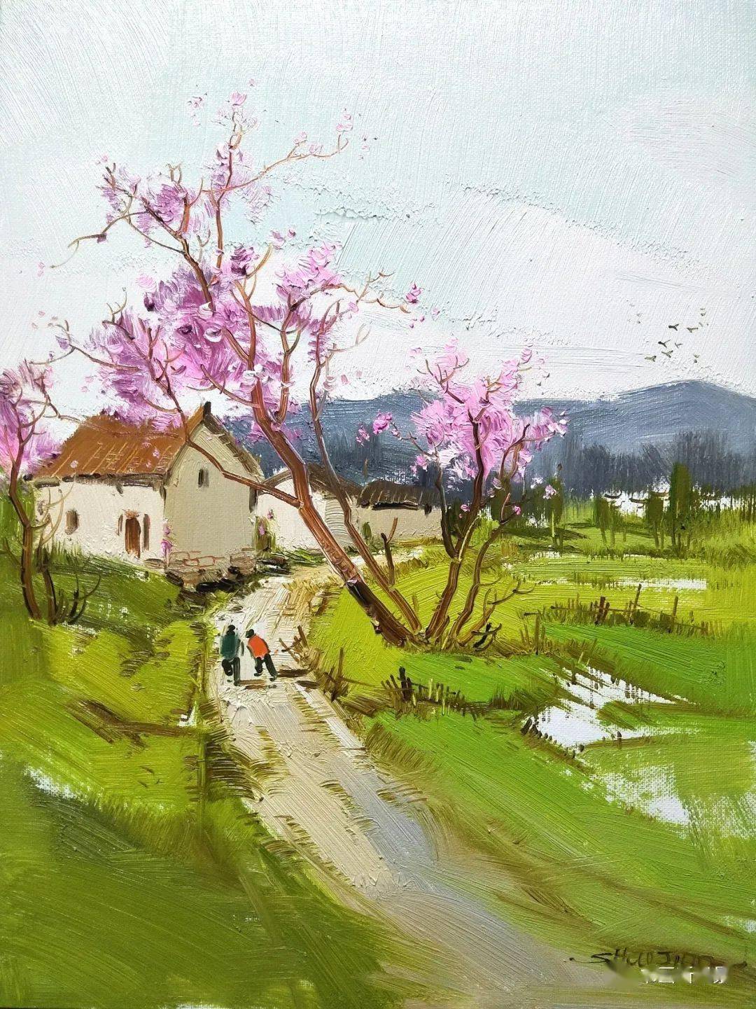 这组油画小品美得不可方物