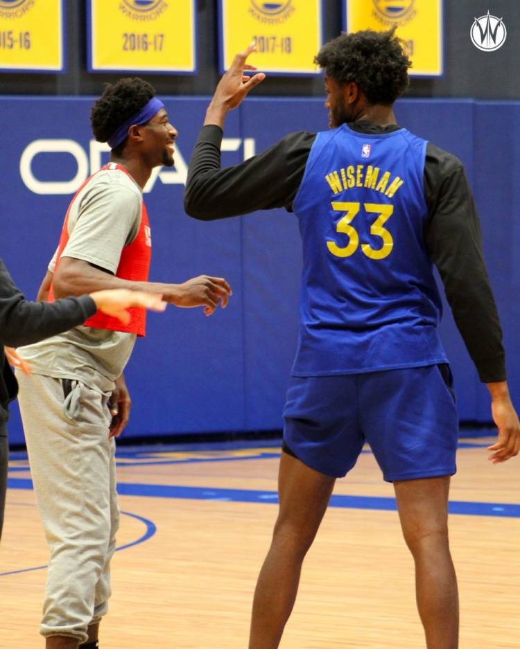 勇士发展联盟球队官推晒怀斯曼训练照_克鲁兹_赛季_伤势