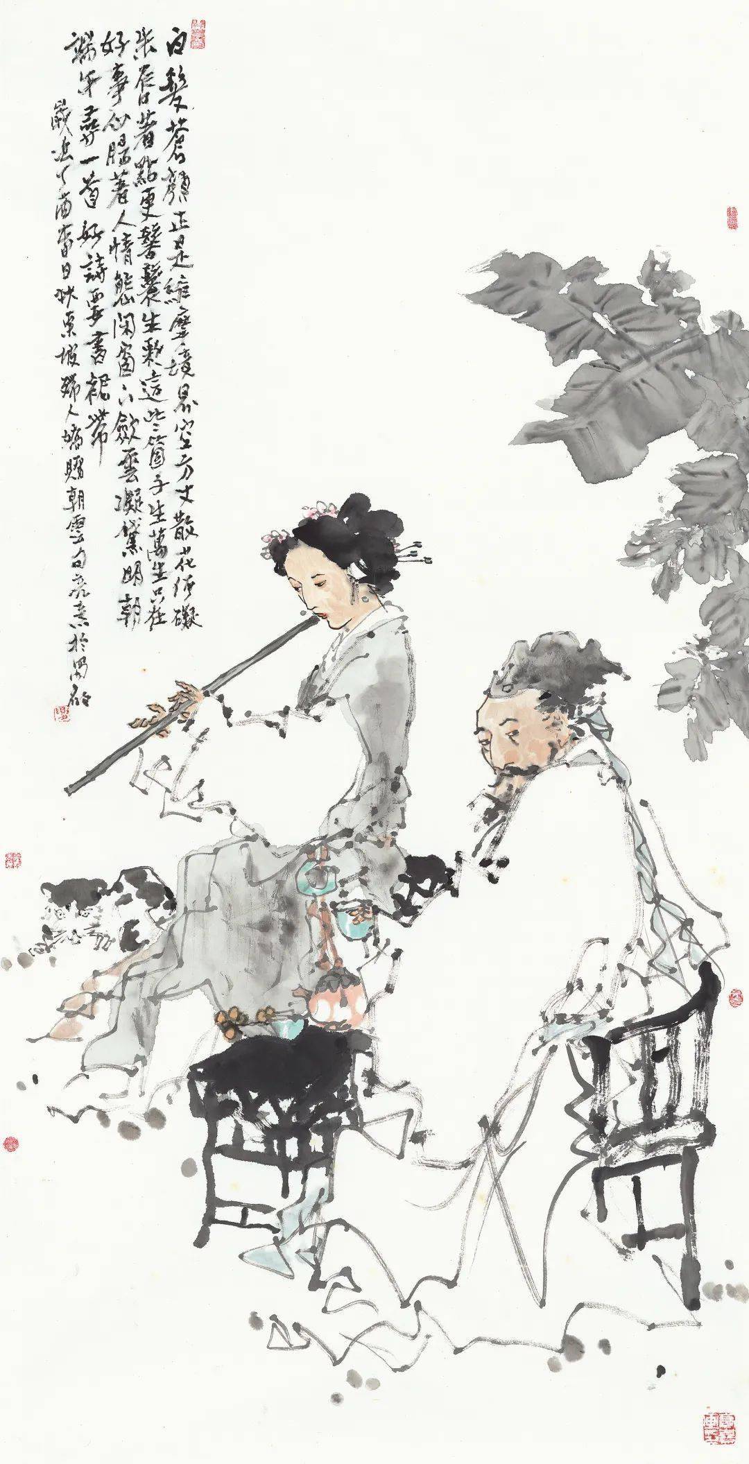 敬庭尧进城136cm×68cm袁生中岁月136cm×68cm张自启盛世元夕传中华