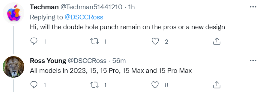 分析师：iPhone 14 Pro双打孔设计将在2023年的4款机型全部出现