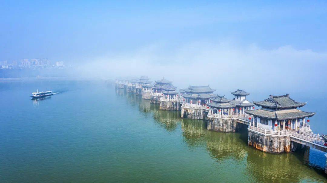 美丽潮州作品展示雾漫广济桥是蓬莱仙境是山水宋城